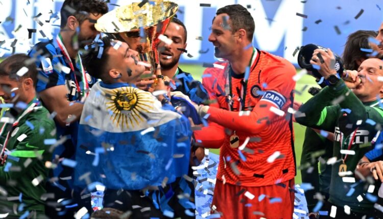 إنتر ميلان يحتفل بالدوري الايطالى بمهرجان تهديفي في مرمى أودينيزي