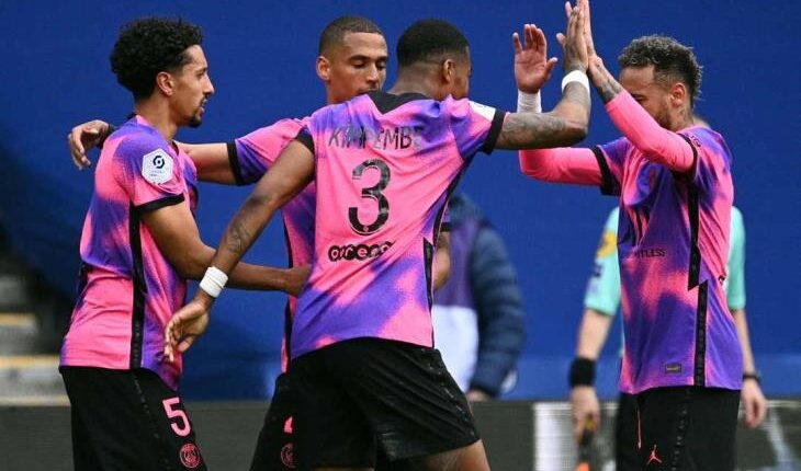 باريس سان جيرمان يفوز علي لانس ويتصدر الدوري الفرنسي