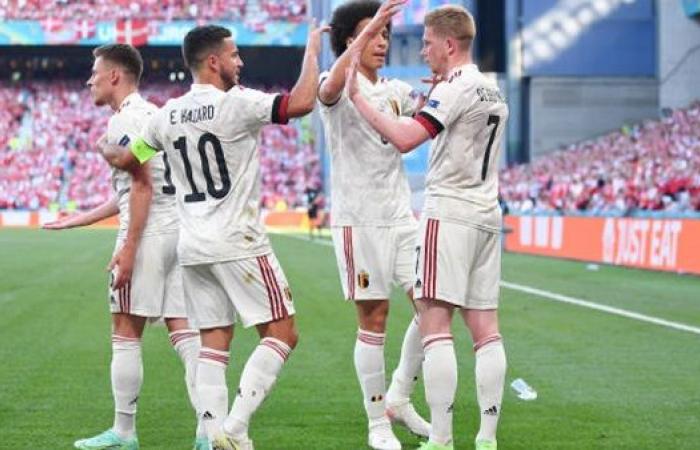 منتخب بلجيكا يتأهل لدور الـ16 بانتصار مثير على الدنمارك يورو 2020