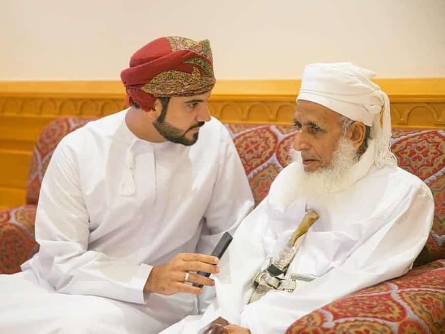المختار الهنائي مع مفتي سلطنة عمان