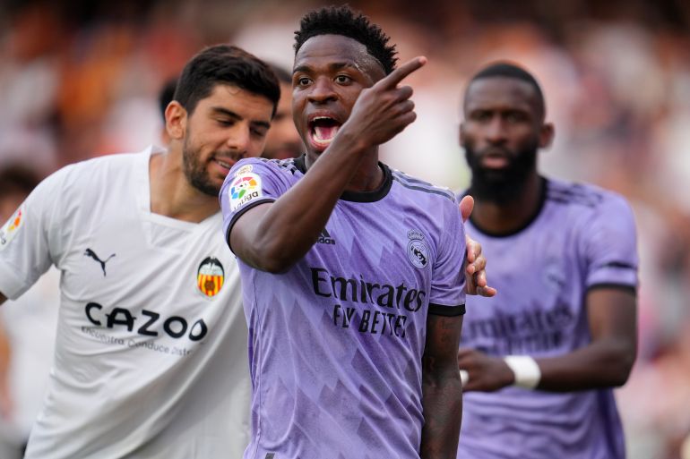 لاعب ريال مدريد فينيسيوس يتعرض للعنصرية