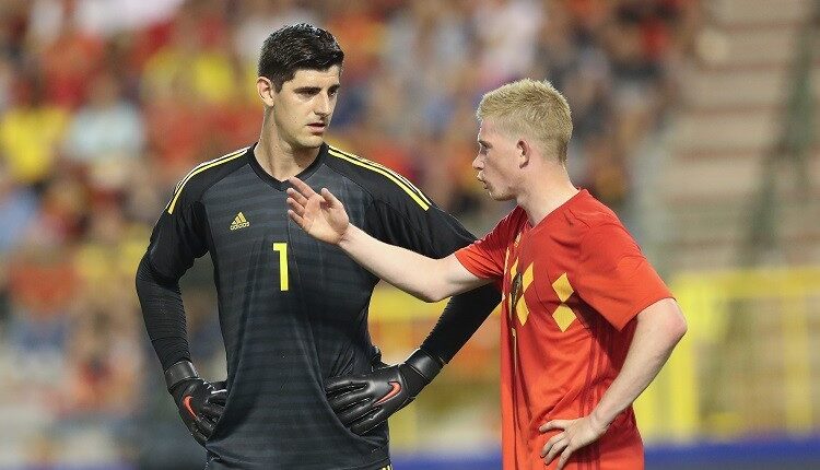 كيفين دي بروين وتيبو كورتوا