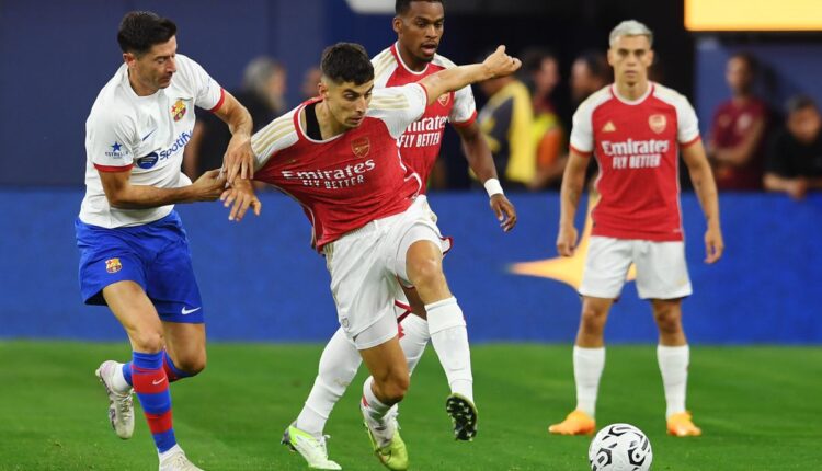 برشلونة يتلقى هزيمة قوية من أرسنال في مباراة ودية بالولايات المتحدة الأمريكية