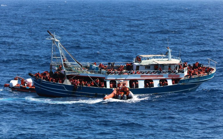 سفينة "جيو بارنتس" تتمكن من إنقاذ 55 مهاجر من المتوسط