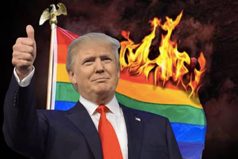 ترامب يهاجم مجتمع المتحولين جنسيا ويقول الله خلق جنسين فقط