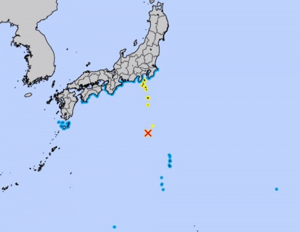 زلزال بقوة 6.6 درجة على مقياس ريختر يضرب جنوب جزر إيزو الواقعة قبالة سواحل طوكيو 