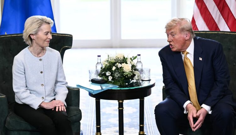 دونالد ترامب وارسولاد فون دير لاين